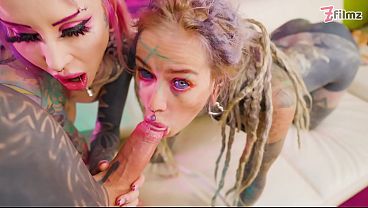 Extreme Anal Threesome - Massive Gapes, ATM, ATOGM and Facial