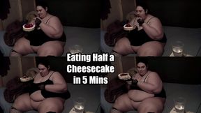 Speed Stuffing Half a Cheesecake in 5 Mins