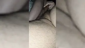Step mom helps with hand under blanket, accidentally touches son's big dick