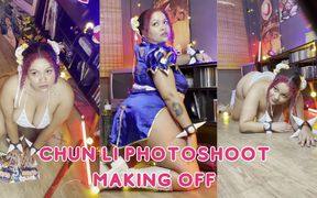 Chubby Girl Chun-li Photoshoot Making of Thick Curves Cosplay Behind Scenes