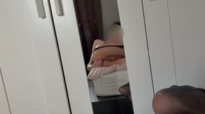 Teen femboy fucking himself with a butt plug