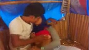 Cute cock loving Mumbai girl gives head on the bench
