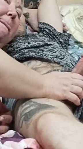 Mother-in-law likes to wake me up with a deep blowjob   Clip 2