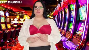 BBW Casino Dealer Controls Your Cock with Card Game