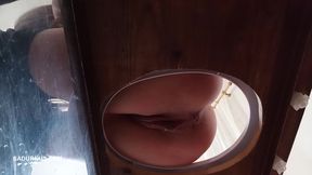 Mistress Tatjana Smokes and Pees on the Toliett Box Plus One Cam