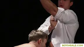 Fucking this newly bought Twink 18+ in club and fuck