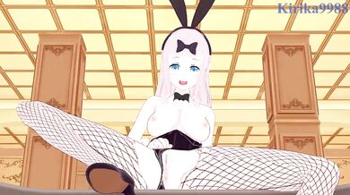 Chika Fujiwara rides my cock in the casino game.