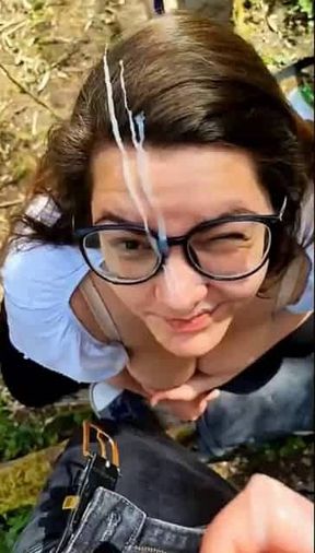 Cum on face