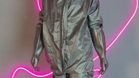 gas mask hazmat suit gloves catsuit