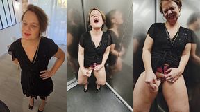 je me gode dans l ascenseur