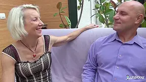 Blonde French Newbie Goes For Amateur Mature Sex, Gets Cum In Mouth With Charly Sparks