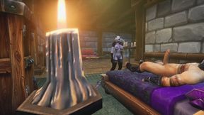 Draenei and human anal bed time fun : Warcraft Hentai Parody
