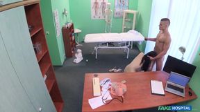 Slutty pregnant Anie gets fucked hard at fake hospital checkup