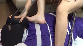 DOMME LIDI FOOT AND SHOES DOMINATION MALE SLAVE FULL EDITION