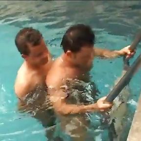 Muscular Stud Igor Dos Santos Invites Cute Guy Sandro Bullack to Swim in His Pool and Get Some Part of Navy Pie