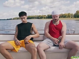 Marcus McNeil and Angel Elias joint fam vacation turns into outdoor sex