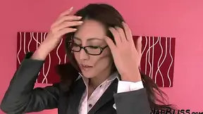 Japanese Office Employee Participating in a Group Sexual Orgy