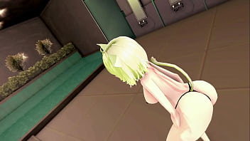 Nekomata Okayu Hentai Dance Hololive Underwear Cat Girl Mmd 3D Blonde Hair