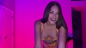 orange lingerie of gizelle blanco
