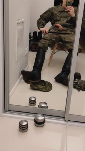 Gay Army Men Fun My Dick in Leather