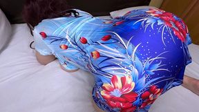 mature stepmom with huge tits and juicy ass sucked off her stepson, let him rim her asshole, then he fucked her hard in the pussy and ass, shoved his hand deep in her anal, and finally came thick all