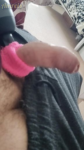 Massage vibration make me cum crazy on kitchen!
