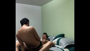 Sexo en cama nueva