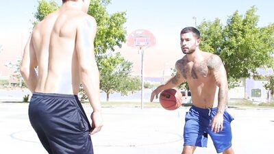 Sporty studs suck each off in the shower and fuck after practice