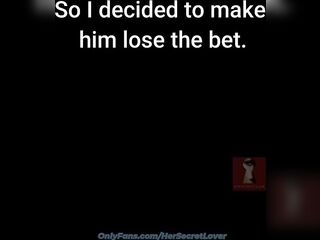 My husband bet his 28-year-old apprentice that he couldn't fuck me... I made him lose the bet.