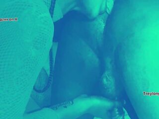 Curvy black angel eats butt and strokes bbc simultaneously