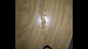 Cumming on table