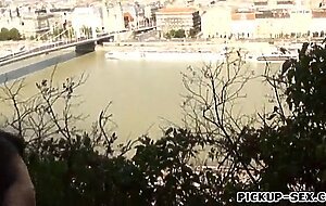 Czech slut suzy fox pussy stuffed and facialed outdoors