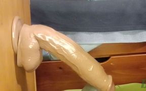 Deep Anal Fuckin' and Ridin' 10 Inch Dildo Balls Deep