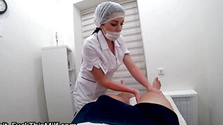 Real nurse sucked dick after massage 20