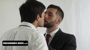 Two young missionaries share intense orgasm