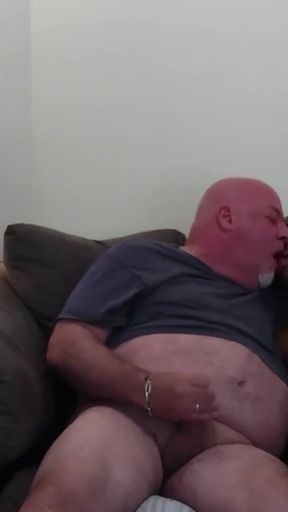 Caught by Neighbor! Jerking BBC Gets a Surprise When Neighbor Stops Over!