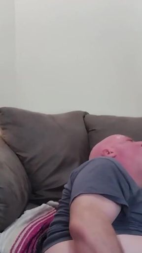 Caught by Neighbor! Jerking BBC Gets a Surprise When Neighbor Stops Over!