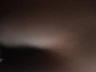 Moist black teen throws it back