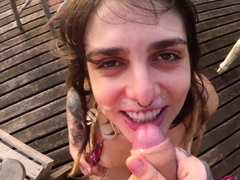 pov romanian blowjob cumshot