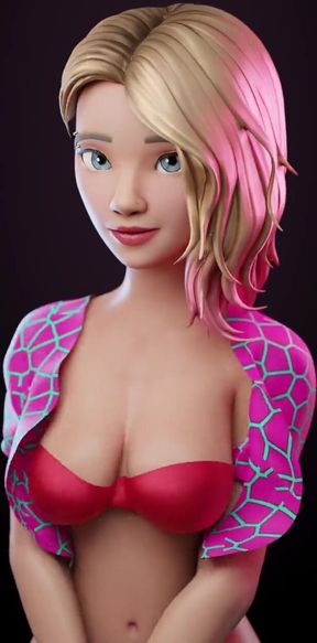 Gwen Spinning Those Tiddies for Ya