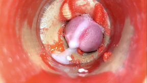 Tiny woman cucked by giant 'couple', deepthroat POV & creampies