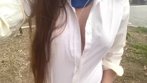 Nofaceotaku: First time showing boobs in public