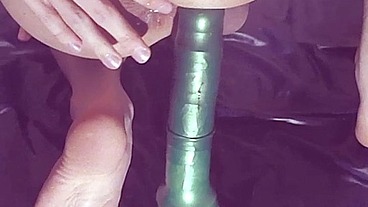 Taking my 30 cm Dildo from both Ends