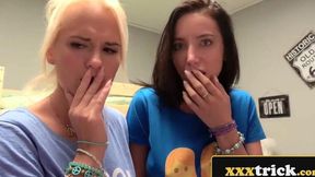 2 Hot Euro Girls Have 3some With Hostel Landlord - Lola Bulgari, Rossella Visconti porn