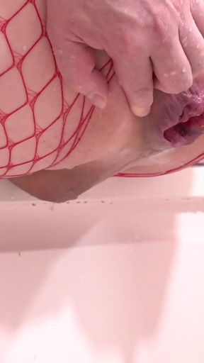 Captivating moment from &quot;Enema play in the bathroom&quot;
