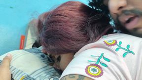 Hot ass kiss romance in skirt