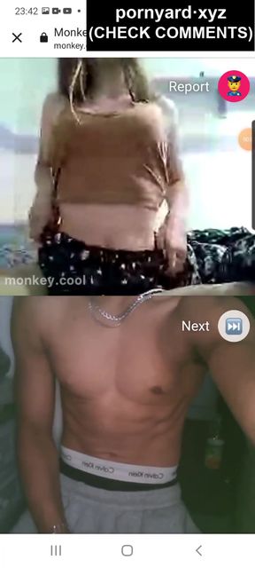 Hot teen amateur shows off her reaction on webcam during a playful