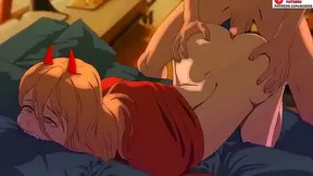 Biker Dominates Submissive Lover in Steamy Hentai Bedscene Action