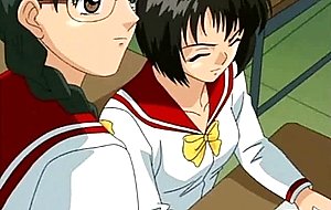 Pretty hentai chick gets twat fingered