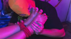 bound foot worship and tickling